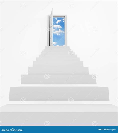 Stairway To Heaven Stock Illustration Illustration Of Cloud 68193100