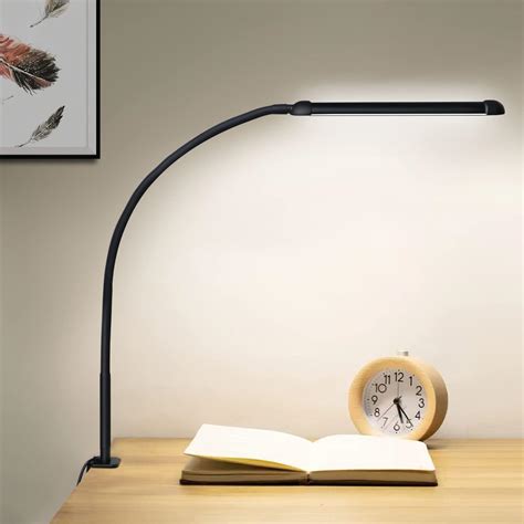 Phimuezl LED Desk Lamp With Clamp Clamp Light With Adjustable Color