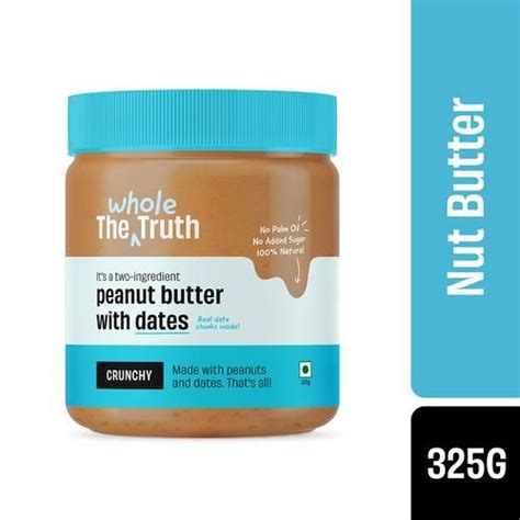 Buy The Whole Truth Sweetened Peanut Butter Crunchy Natural For