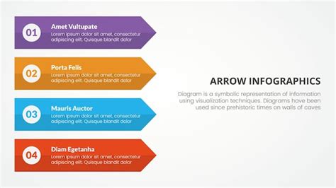 Premium Vector Arrow Style Infographic Slide Presentation Template