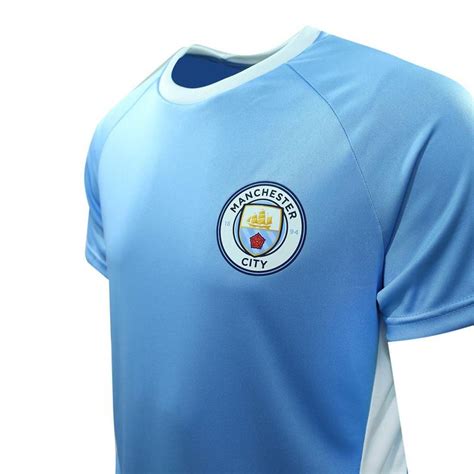 Camisa Do Manchester City Dallas Masculina Azul E Branca SPR Camisa