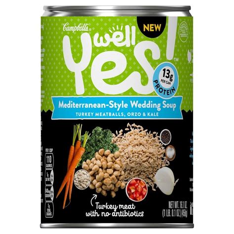 Campbell S Well Yes Italian Style Wedding Soup Oz Wedding Soup