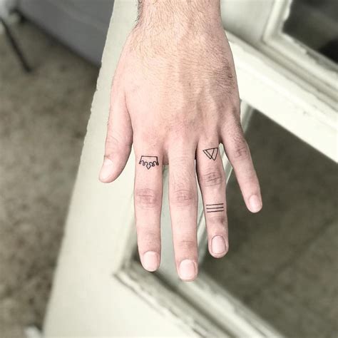 Simple Finger Tattoos Tattoogrid Net