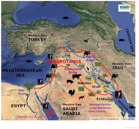 Guida Allo Studio Della Civilt Sumera E Mappa Della Mesopotamia