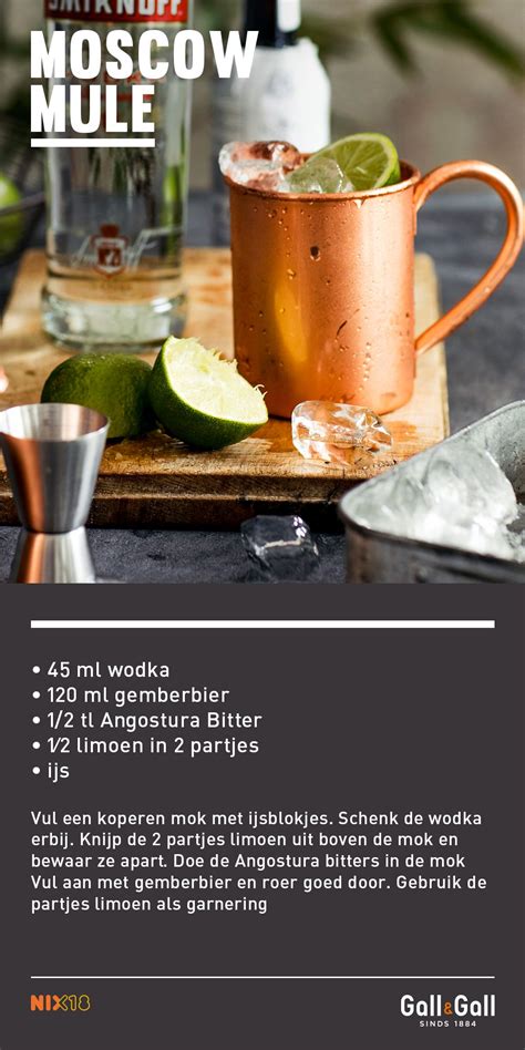 Moscow Mule cocktail recept | Gall & Gall | Recipe | Summer drinks ...