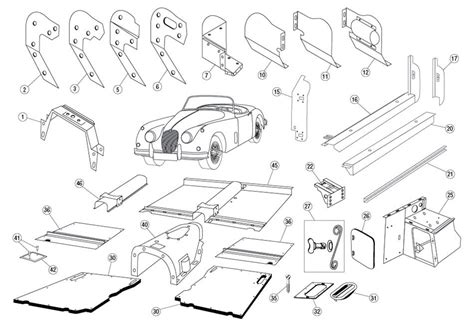 Under Body Panels And Fittings Xk150 Moss Motors