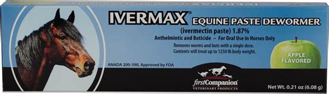 First Companion Ivermax® (ivermectin) Equine Paste