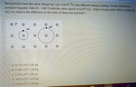 Solved Two Particles Have The Same Charge X And