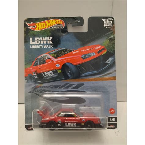 NISSAN SKYLINE LB ER34 SILHOUETTE 4 5 MOUNTAIN DRIFTERS 1 64 HOT WHEELS PREMIUM BCN STOCK CARS