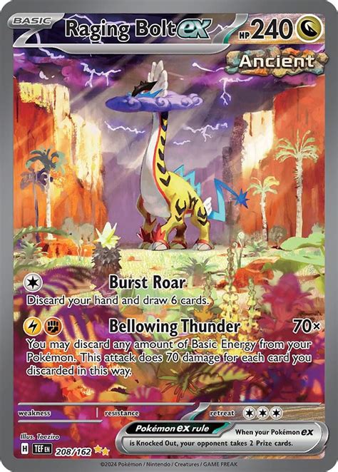 Raging Bolt Ex Temporal Forces Tef Pkmncards In