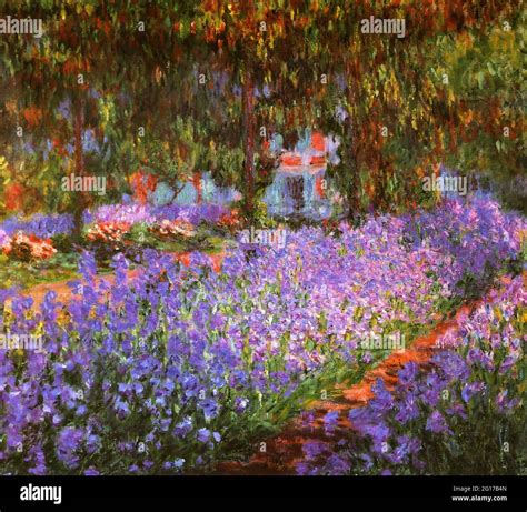 Claude Monet The Artists Garden In Giverny Stock Photo Alamy