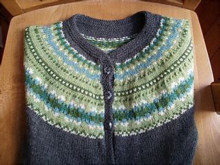 Ravelry Fair Isle Yoke Cardigan Pattern By Elizabeth Zimmermann