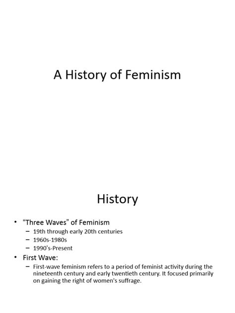 Feminism Powerpoint Pdf Gender Studies Feminism