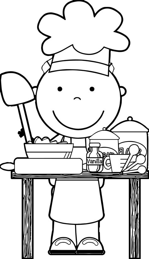 Free Chef Black And White Download Free Chef Black And White Png