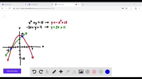 Solved Finding Points Of Intersection In Exercises Find The