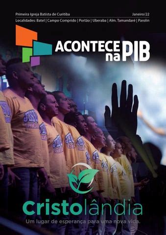 Informativo Acontece Pib Janeiro By Primeira Igreja Batista De