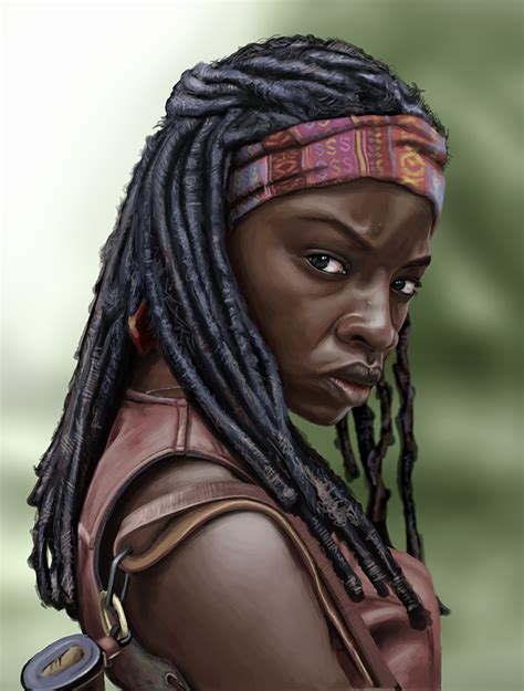 Michonne Danai Gurira From The Walking Dead By Shezzor On Deviantart