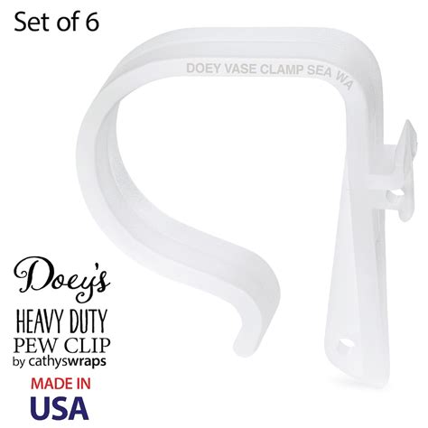 Doey S Heavy Duty Pew Clips Attach Wedding Aisle Pew Decorations On