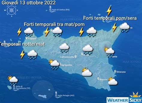 Meteo Sicilia Temporali E Locali Nubifragi Tra Stanotte E Domani