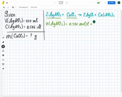 SOLVED Silver Nitrate Reacts With Calcium Chloride As Shown 2 AgNO3
