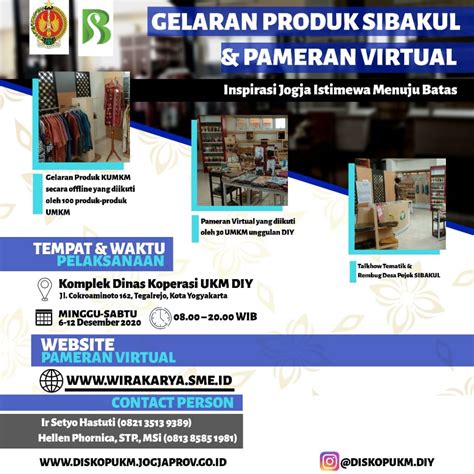 Dinas Koperasi Dan Umkm Diy Fasilitasi Gelaran Produk Sibakul Bertema