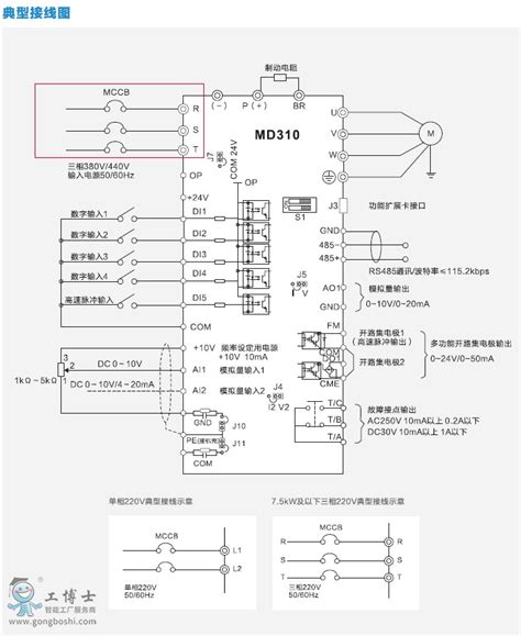 汇川变频器 Md310系列 M310ts15b 单相220v 15kw通用变频器 工博士工业品中心