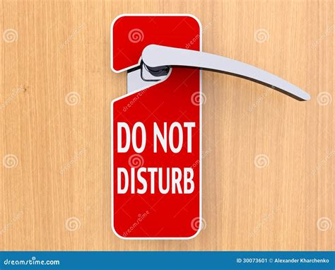 Dont Disturb Sign Cartoon Vector 18721653