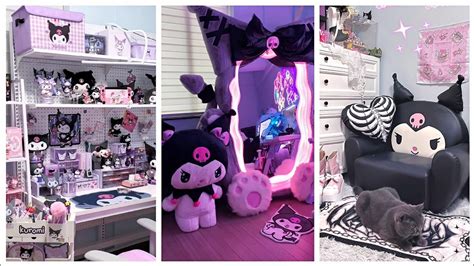 Kuromi Room Tour 💜sanrio Cute Stuffs Stationery Haul Cindyasmr Youtube