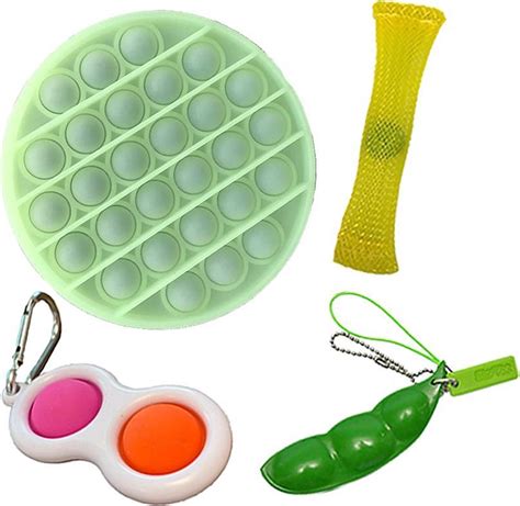 Pop It Fidget Toys Pakket Set Pop It Glow In The Dark Pop All Up