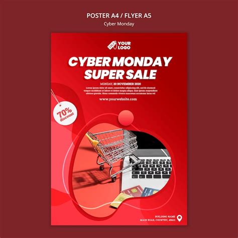 Free Psd Cyber Monday Flyer Template