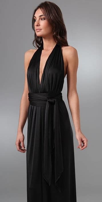 Halston Halter Long Dress Shopbop