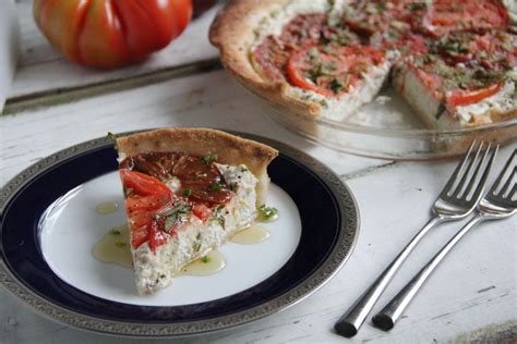 Recipe Tomato Goat Cheese Tart With Honey Jalapeno Sauce Recipes