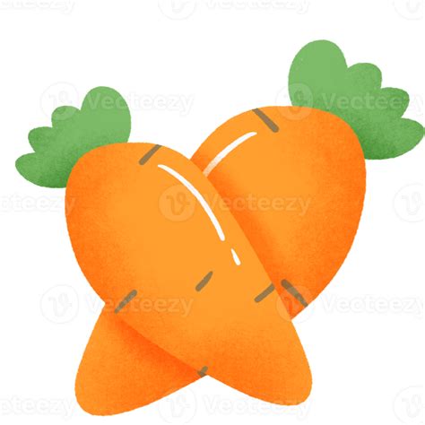 Cute Cartoon Carrots Icon 26571229 Png