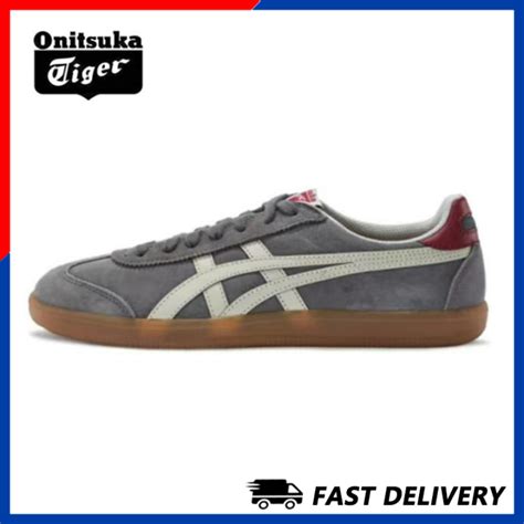 100 Original Onitsuka Tiger TOKUTEN Grey White Unisex Sneakers D3B2L