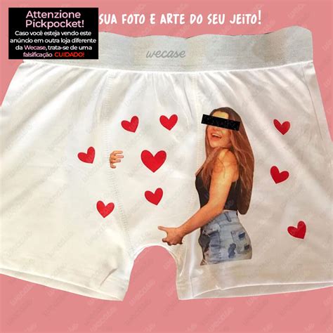 Cueca Personalizada Foto Arte Do Seu Jeito Wecase Shopee Brasil