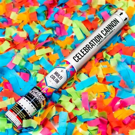 10 X 30cm Multi Colour Confetti Shooters 360 Selfie Booth