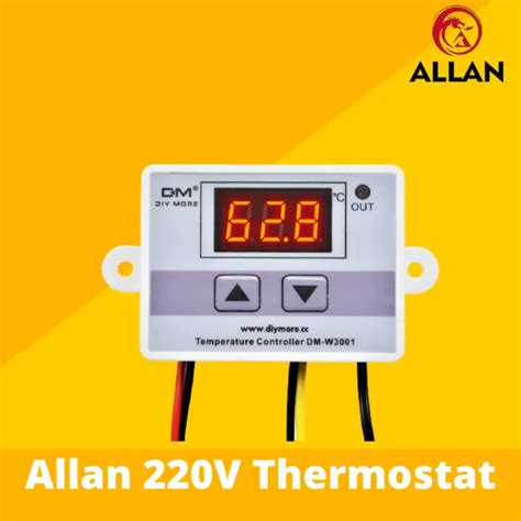 10A AC110 220V Digital LED Temperature Controller XH W3001 For