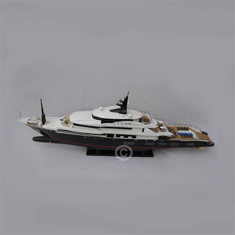 Modern Yachts Alfa Nero Model 70l X 13w X 32h Wood Furniture Decoration