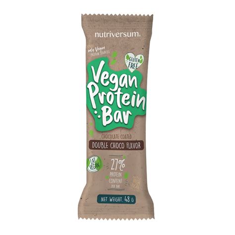 Baton Proteic Vegan Protein Bar Fara Lactoza Si Gluten Nutriversum