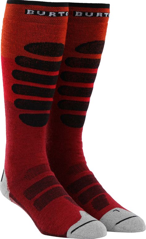 Burton Performance Plus Midweight Snowboard Socks Tomato Tactics