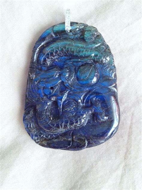 Labradorite pendant, Labradorite, Carving