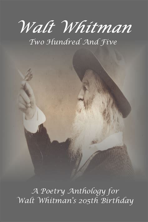 Walt Whitman 205 Anthology Local Gems Press