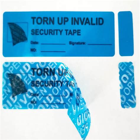 Non Transfer Tamper Evident Open Void Labels Material China Security