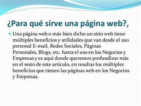 Paginas Web