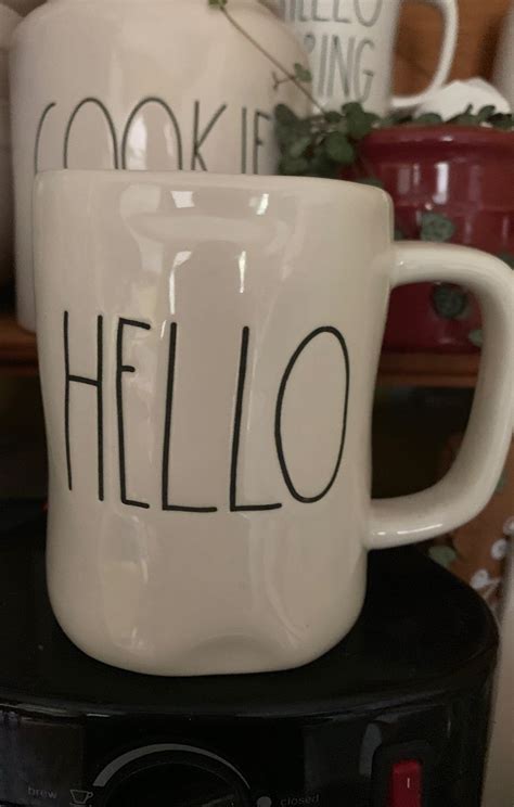 Rae Dunn New Hello Mug Rae Dunn Mugs Tea Accessories