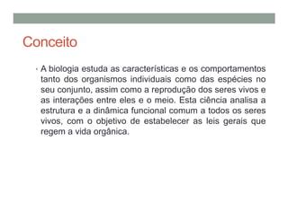 Introdução à biologia | PPT