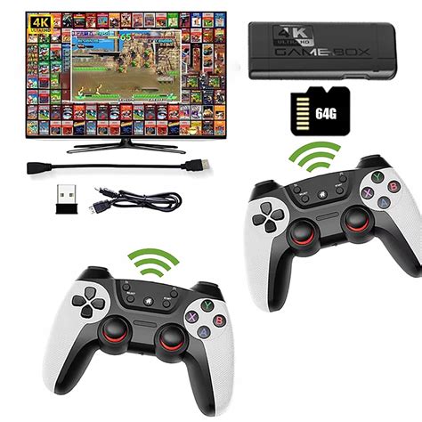 KONSOLĄ DO GRA 4K HDMI TV TELEWIZYJNA RETRO JOYSTICK K9 2 PADY 20000