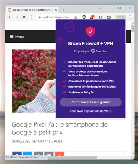 Brave Browser Le navigateur Web qui protège votre vie privée