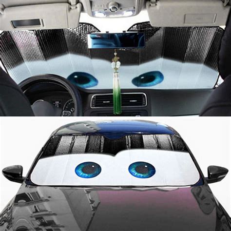 Cartoon Eye Car Windshield Sunshade Reflective Front Window Sun Shade ...