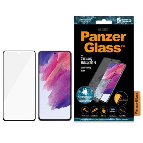 Szkło hartowane antybakteryjne Panzerglass CF Galaxy S21 FE czarna